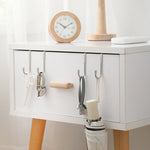 5pcs /Pack  S-Shaped Double Hook Stainless Steel Coat And Drawer Door Rear Hook, S-Shaped Double Hook