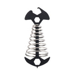 5 PCS 4 in 1 Outdoor Camping Fishbone Nail Spring Hook Wind Rope Buckle