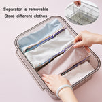 Home Wardrobe Drawer Type Underwear Socks Storage Box, With Partition (Transparent Grey), Without Partition (Transparent Grey), With Partition (Transparent), Without Partition (Transparent )