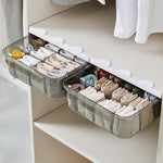 Home Wardrobe Drawer Type Underwear Socks Storage Box, With Partition (Transparent Grey), Without Partition (Transparent Grey), With Partition (Transparent), Without Partition (Transparent )