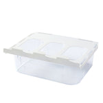 Home Wardrobe Drawer Type Underwear Socks Storage Box, With Partition (Transparent Grey), Without Partition (Transparent Grey), With Partition (Transparent), Without Partition (Transparent )