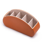 Home Leather Cosmetics Remote Control Storage Box, Red, Black, Beige, Brown, Dark Brown, Grey