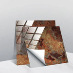 PVC Crystal Covered Film Geometric Pattern Tile Wall Sticker, 20 PCS 20cm