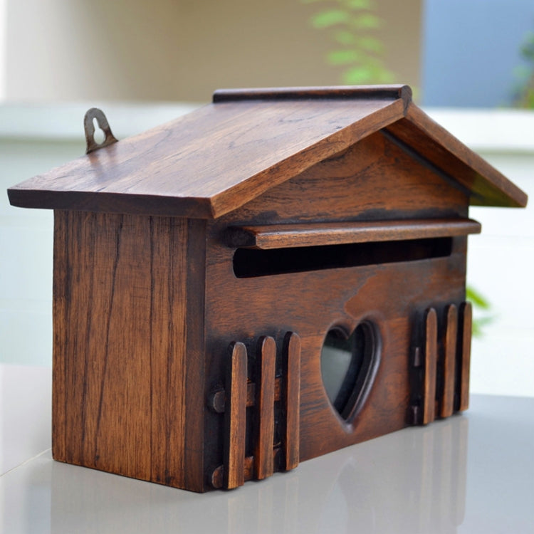 Outdoor Wall-mounted Wooden Letter Box Office Suggestion Box, Wooden Letter Box