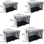 Oxford Cloth Pet Cage Cover Outdoor Furniture Dustproof Rainproof Sunscreen Cover, 63.5x48x50cm, 79x50.8x53cm, 94x61x63.5cm, 109x74x76cm, 124.5x79x84cm