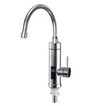 Household Kitchen Electric Hot Water Fauce EU Plug, Style:, Stainless Steel Type, Stainless Steel Universal Pipe Type