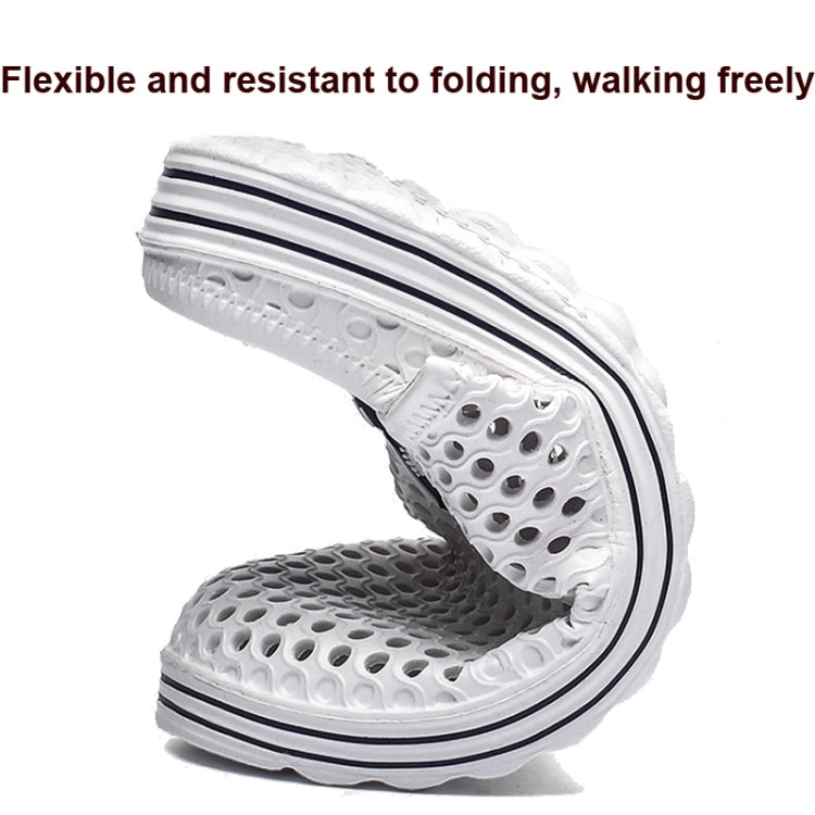 X902 Summer Beach Shoes Non-Slip Flip Llops Couple Slippers Men Hole Shoes, 45