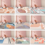 Modern Abstract Geometric Living Room Rug Coffee Table Cushion, 140x200cm