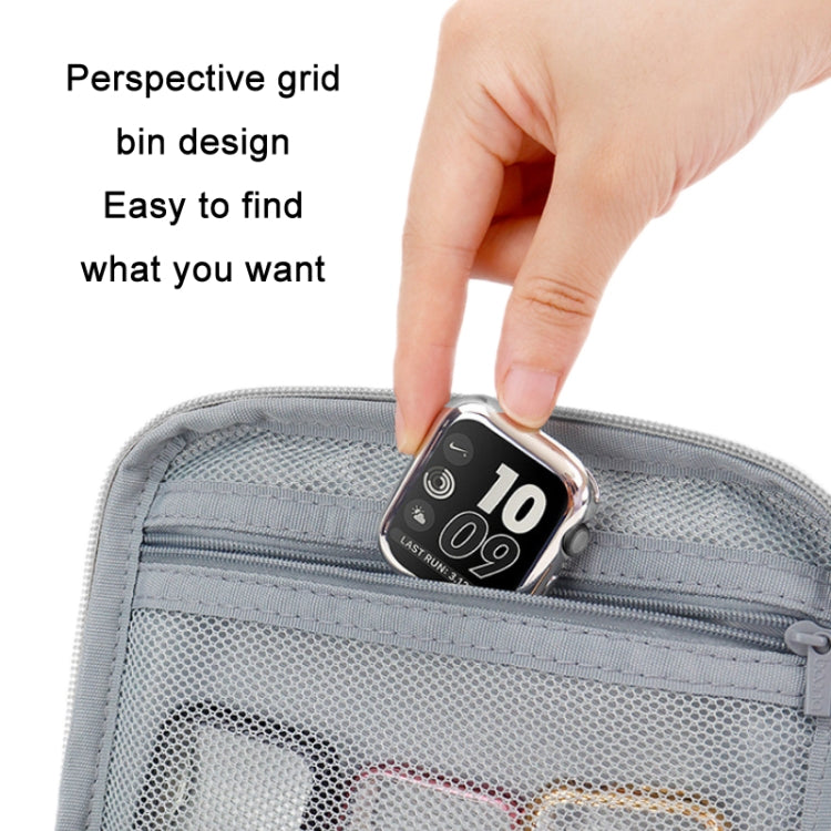Boona Smart Watch Strap Data Cable Portable Storage Bag For Apple Watch, Large (Black)