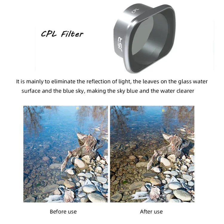 JUNESTAR  Drone Filters For DJI FPV COMBO ,Model:, MCUV, CPL, ND4, ND8, ND16, ND32, ND64, ND8PL, ND16PL, ND32PL, ND64PL, Night, Star, CPL+ND8+ND16, ND4+ND8+ND16+ND32, ND8/16/32/64PL, UV+CPL+ND4/8/16/32, UV+CPL+ND8/16/32/64+STAR+Night