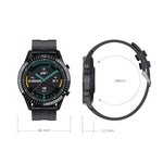 I9 1.5 Inch Heart Rate/Blood Pressure/Blood Oxygen Monitoring Watch, Color: Silver Steel, Black, Red, Orange, Green, Black Leather, Brown Leather, Black Steel, Silver Steel