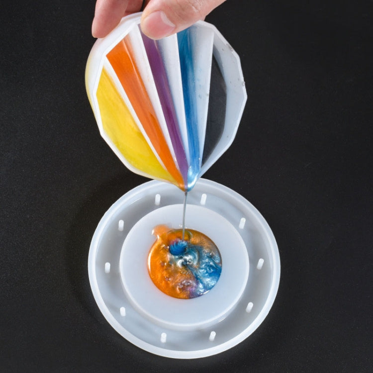 2 PCS DIY Crystal Epoxy Color Separation Cup Silicone Toning Cup, Style:, 2 PCS 2 Grid, 2 PCS 3 Grid, 2 PCS 4 Grid, 2 PCS 5 Grid