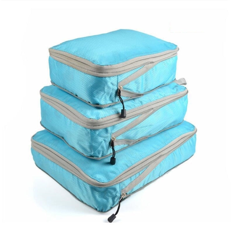 3 PCS/Set Travel Waterproof Compression Clothes Storage Bag, Orange With Net, Nevy With Net, Pink With Net, Red With Net, Green With Net, Gray With Net, Black With Net, Gray Without Net, Black Without Net, Red Without Net, Blue Without Net             ...