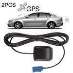 2PCS Car DVD Navigation GPS Satellite Antenna Amplifier FAKRA-C Interface, Plastic Base