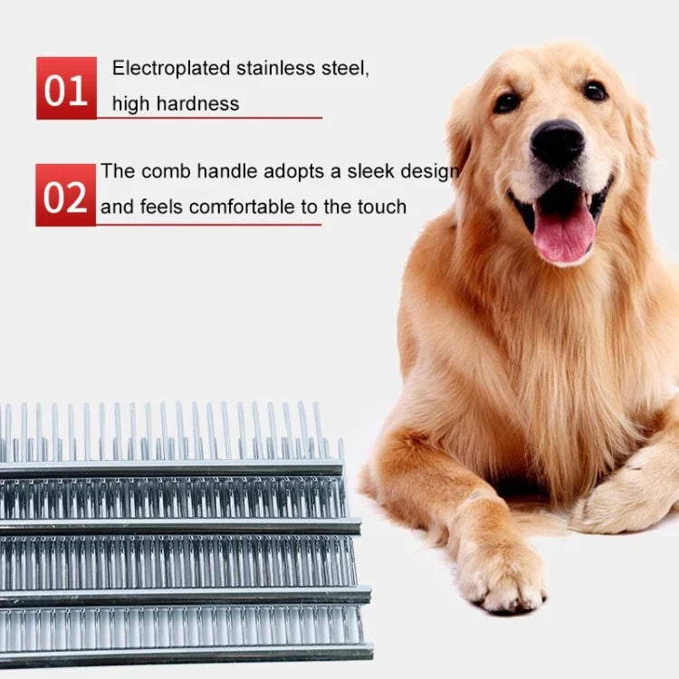 Stainless Steel Pet Comb Pet Hair Comb, Specification: XL, XS, M, L, XL