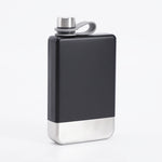 9oz Portable 304 Stainless Steel Flagon Whiskey Vodka Wine Pot Hip Flask, Matte Black, Military Green, Blue, Red