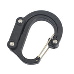 Aluminum Alloy D-type Outdoor Mountaineering Hook, S (Gold), S (Red), S (Black), S (Blue), M (Black), M (Red)