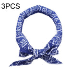 3 PCS Summer Cooling Bandana Neck Wraps Scarf For Women Men Kids Pet, Black Leaves, Blue Leaves, Red Leaves, Green Leaves, Yellow Leaves