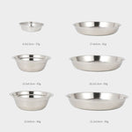 CLS Portable Stainless Steel Dinner Plate Outdoor Camping Cutlery, 22 PCS / Set