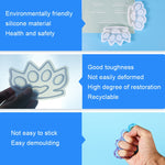 D650 DIY Drop Mold Defense Finger Tiger Silicone Mold, 2 PCS D650 01, 2 PCS D650 02