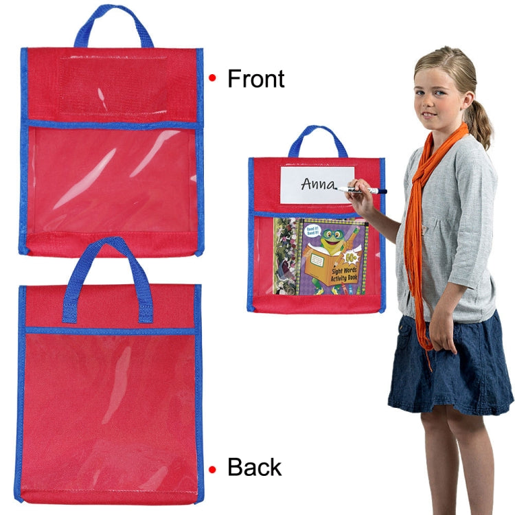 BG20080815 School Children Tote Book Bag Toy Handbag, Yellow, Green, Blue, Red