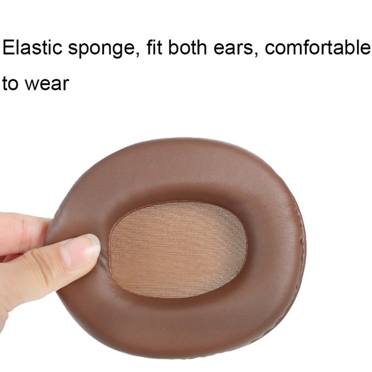 2 PCS Headset Sponge Earmuffs For SONY MDR-7506 / V6 / 900ST, Gray Stitching, Black Stitching, White Stitching, Brown Stitching, Black Net, Net Stitching, Black White Net, Black Blue Net, Black Green Net, Black Lambskin, Brown Lambskin, Black Bright   ...