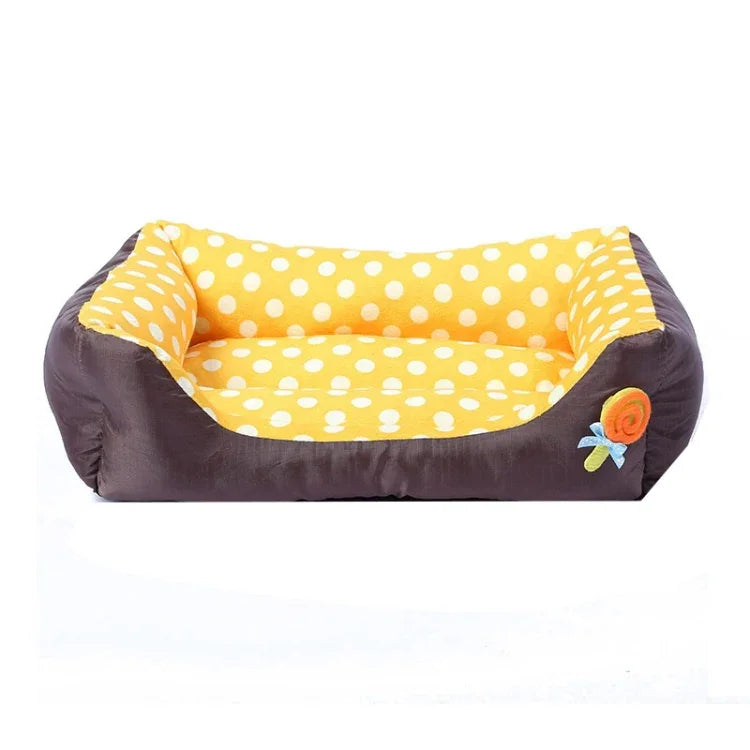 Cartoon Pet Kennel Square Cushion For Small And Medium Pet, S, M, L