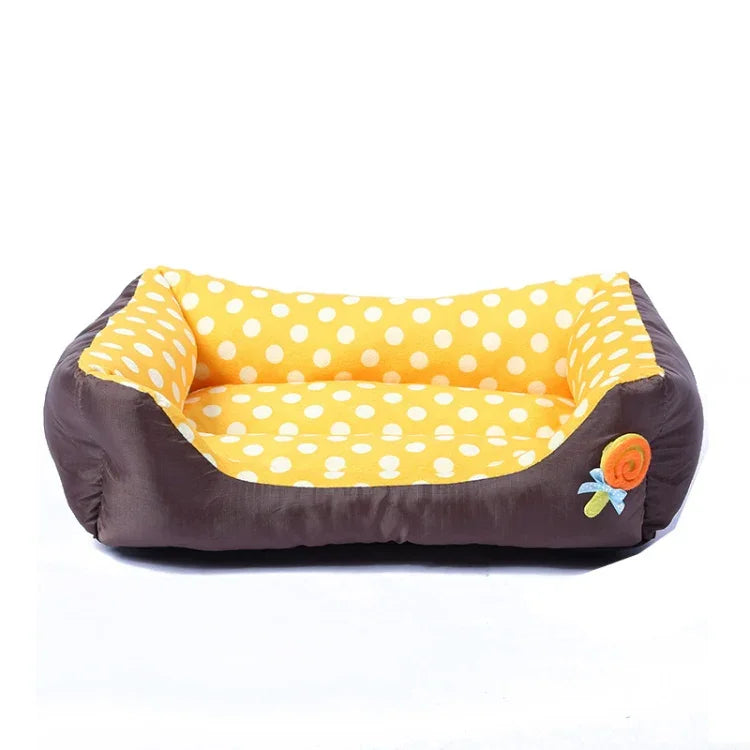 Cartoon Pet Kennel Square Cushion For Small And Medium Pet, S, M, L