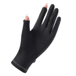 FSN02 1pair UV Resistant Ice Silk Breathable Cool Non-Slip Cycling Driving Thin Gloves, Free Code