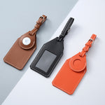 PU Anti-Lost Luggage Tag Tracker Cover for AirTag 2nd Gen / AirTag 1st Gen