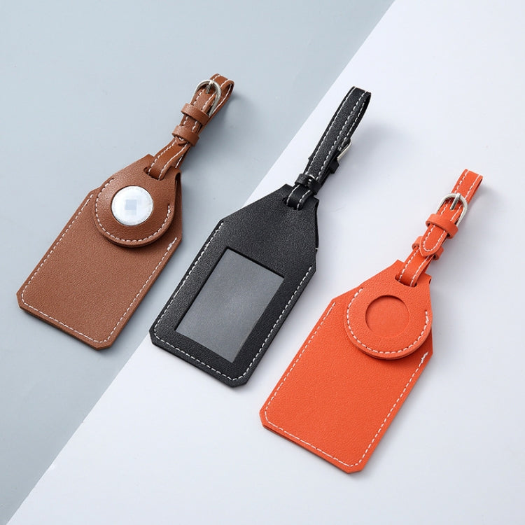 PU Anti-Lost Luggage Tag Tracker Cover for AirTag 2nd Gen / AirTag 1st Gen