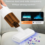 K9T 6W 3000 Pa Wireless Mite Removal Instrument Handheld Portable Vacuum Cleaner, K9T (Black), K9T (White)