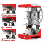 Stainless Steel Adjustable Handheld Quick Wire Stripper, Plastic Plate, Metal Plate