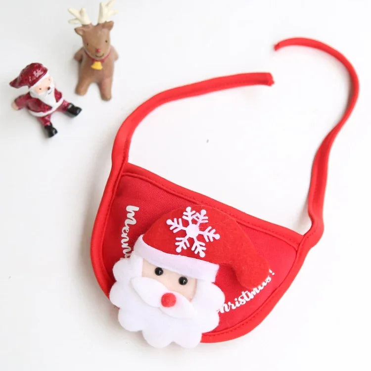 Pet Christmas Hat Saliva Festive Dressing Supplies, Bibs Red, Green Hat S, Green Hat L, White Hat S, Red Hat S, Red Hat L