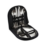 Stainless Steel Portable Cutlery Set Western Steak Knife Fork Spoon Set,Color:, Black and Silver, Black Gold, Black Rose Gold, Blue Silver, Blue Gold, Blue Rose Gold, Red Silver, Red Gold, Red Rose Gold