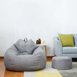 Lazy Sofa Bean Bag Chair Fabric Cover, Large