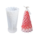 Christmas DIY Scented Candle Silicone Mold, White