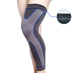 Nylon Knitted Riding Sports Extended Knee Pads, S, M, L