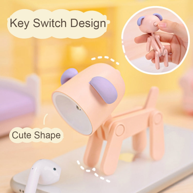 TL-23 LED Mini Foldable Cartoon Desk Lamp Home Pet Shape Decoration Table Lamp, Spec:, Dog (Blue), Dog (Green), Dog (Pink), Dog (Beige), Dog (Orange）, Dog (Yellow), Deer (Blue), Deer (Green), Deer (Pink), Deer (Beige), Deer (Orange), Deer (Yellow)     ...