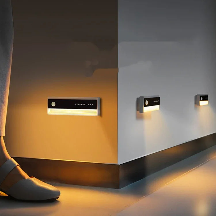 TW-L56 Linkage Human Body Induction Night Light USB Magnetic Corridor Lamp, 1PC, 3PCS