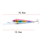 M0208 13.3cm/13.4g Lure Bionic Multi-section Mino Fake Lure Plastic Lure, M0208 5, M0208 6, M0208 1, M0208 2, M0208 3, M0208 4