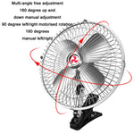 Car Powerful Fixing Clip Cooling High Wind Power Electric Fan, Specification:, 10 inch Metal 12V, 10 inch Metal 24V, 8 inch Black 12V, 8 inch Black 24V, 8 inch Metal 12V, 8 inch Metal 24V, 10 inch Black 12V, 10 inch Black 24V, 6 inch Black 12V
