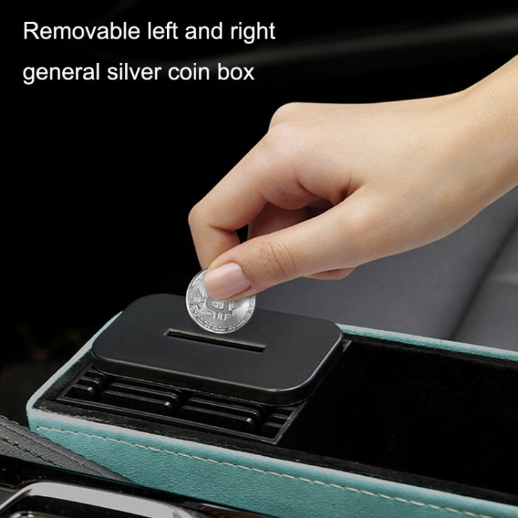 DE RAN FU Car Seat Storage Box Cup Holder Fur Citrine Phone Sundry Storage Box, 6030 Blue, 6030 Black, 6030 Grey, 6030 Brown