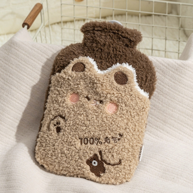ZS103 Cartoon Plush Water-filled Hot Water Bags Explosion-proof Leak-proof Warming Water Bottle, Spec:, Pink Lucky Rabbit, Beige Lucky Rabbit, Brown Bear, Khaki Bear, Purple Duck, Pink Rabbit, Deep Blue Duck, Ink Green Duck, Intervened Pink