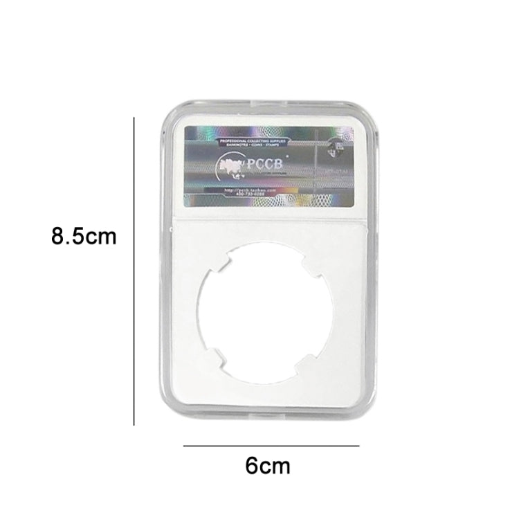 Commemorative Coin Identification Rating Box Coin Collection Box, Color: White (40mm), White (25mm), White (27mm), White (30mm), White (38.5mm), White (40mm)
