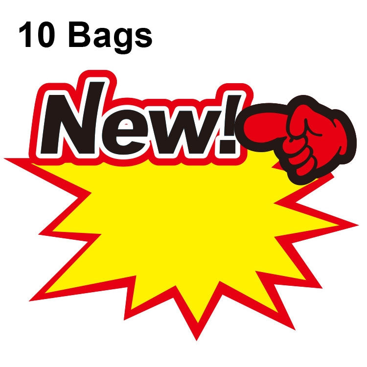 10 bags 21x15cm Explosion Sticker Product Price Tag Supermarket Price Label, WM201, WM202, WM203, WM205, WM206, WM207, WM208, WM209, WM210, WM211, WM212, WM213