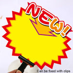 10 bags 9x7cm Explosion Sticker Product Price Tag Supermarket Price Label, WM-301, WM-302, WM-303, WM-305, WM-306, WM-307, WM-308, WM-309, WM-310, WM-311, WM-312, WM-313, WM-314