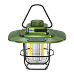 LY02 LED Retro Lantern Hand Tent Lamp USB Charging Camping Light, LY02 Green, LY02 White, LY02 Black