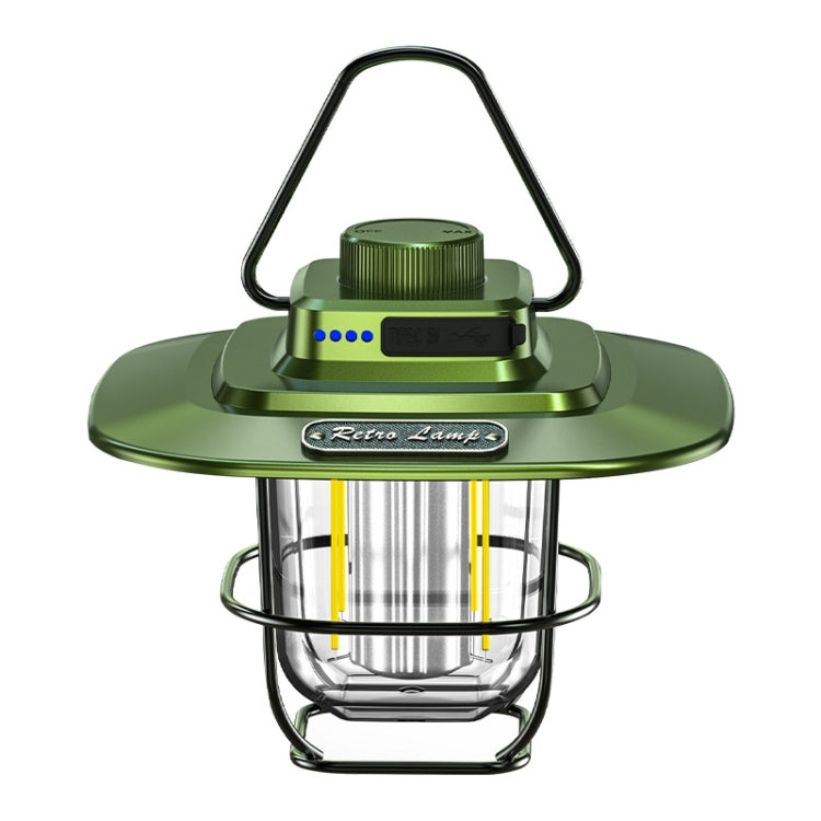 LY02 LED Retro Lantern Hand Tent Lamp USB Charging Camping Light, LY02 Green, LY02 White, LY02 Black