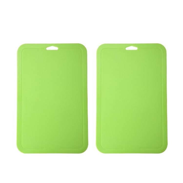 2pcs Baby Auxiliary Cutting Board Fruit and Vegetable Cutting Plastic Board, 2pcs Pink, 2pcs Green